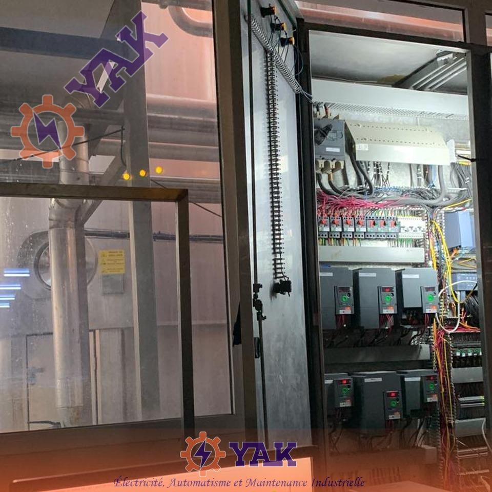 Armoire de variateurs intégrée à la nouvelle unité de production